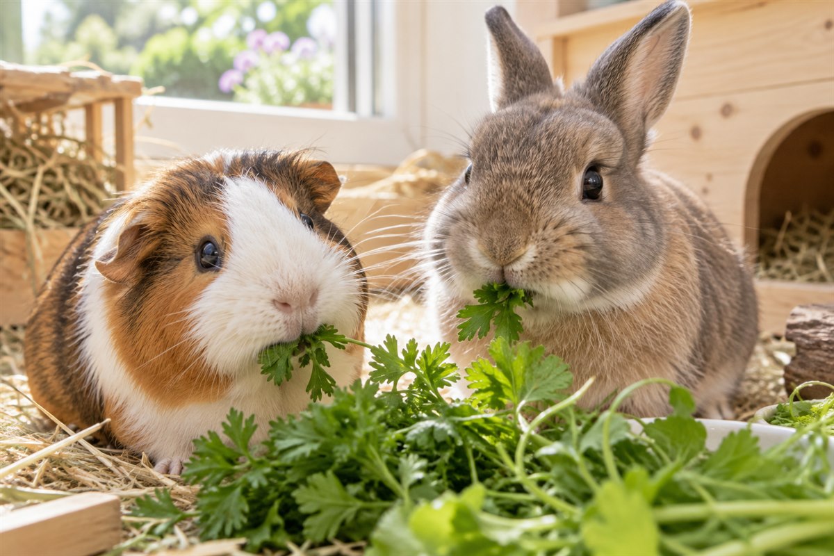 Hamster und Meerschweinchen
